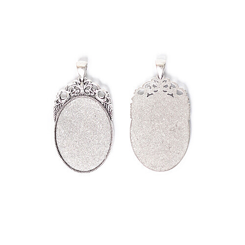 RS-20 레진아트 펜던트 타원형 3x6cm 5개