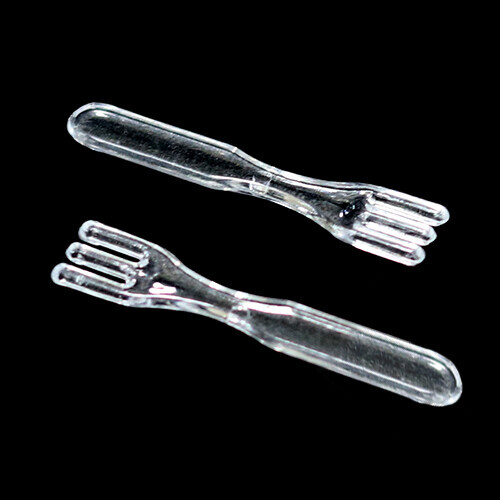 MS-58 미니어처 투명포크 9x45mm 5개입