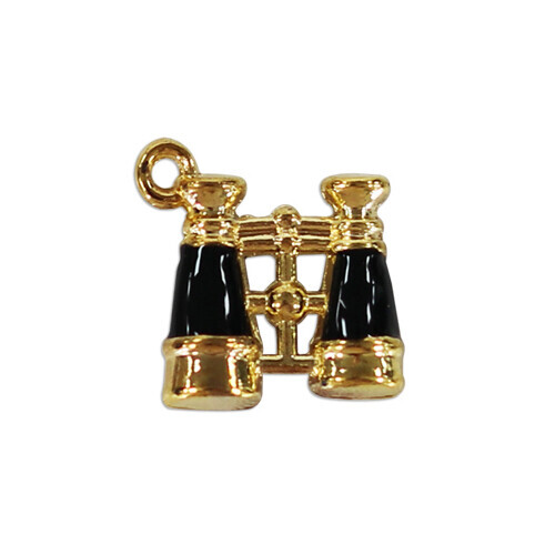CS-30 칼라 참장식 망원경 소 검정 15x15mm 5개입