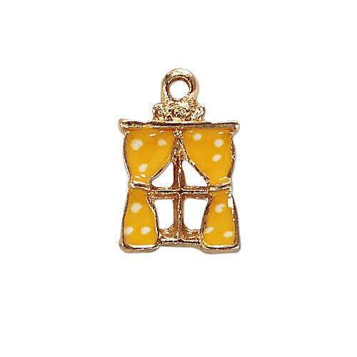 CS-38 칼라 참장식 커텐 노랑 13x20mm 5개입