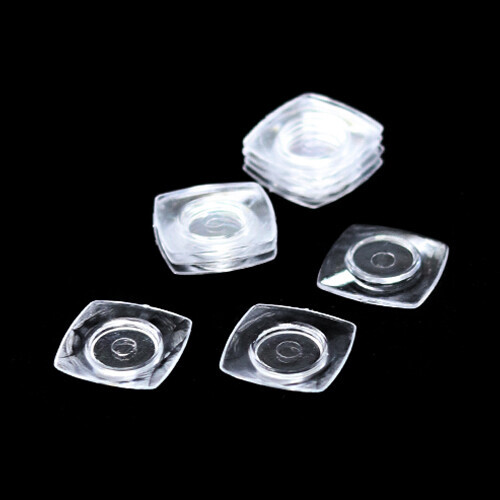 MS-86 미니어처 투명 정사각 접시 20mm 10개입
