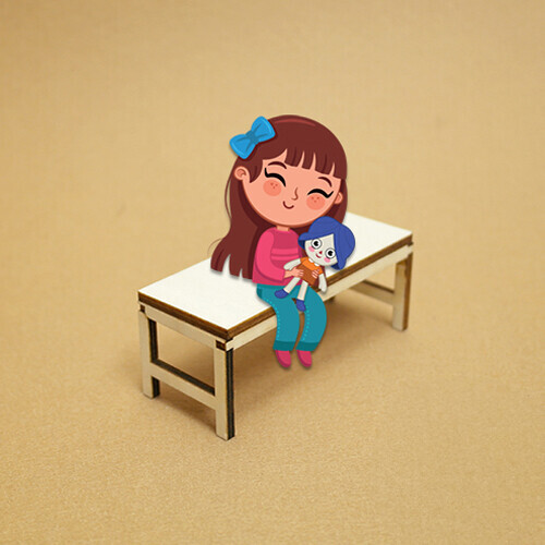 긴탁자 소 2개입 6.5x3x3cm