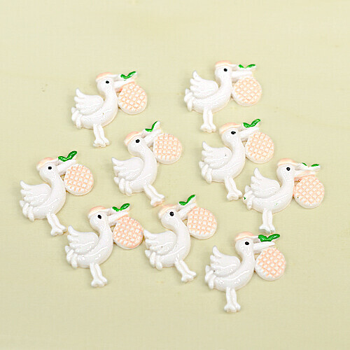 D-228 장식데코 두루미 과일 26x25mm 10개입
