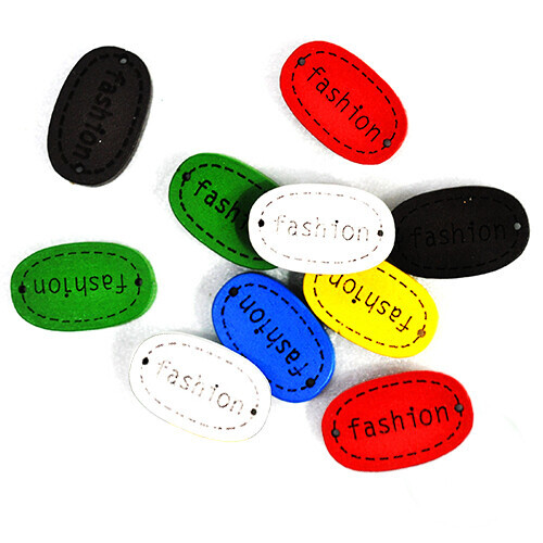 컬러라벨 타원 fashion 패션 18x11mm 10개입
