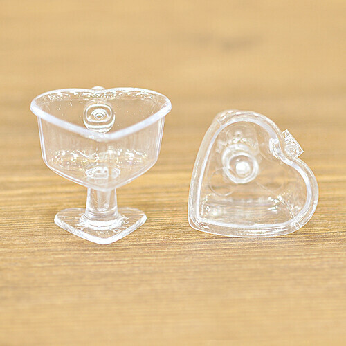 MS-11 미니어처 파르페 잔 하트 모양 3.8x3.5cm 10개입 자석별도