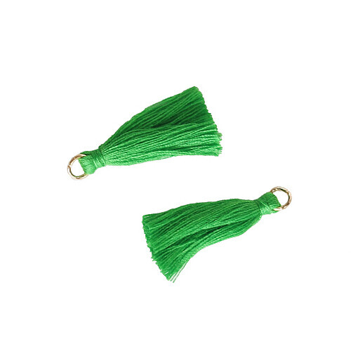 전통타슬 초록 2x3cm 10개입