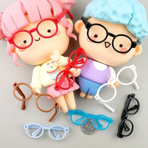 5개입 미니어처 뿔테 안경 대