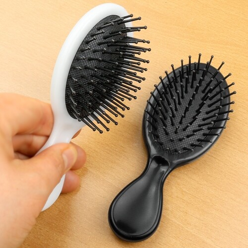 타원 무지 미니 쿠션 브러쉬