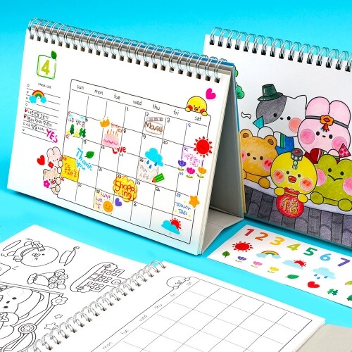 컬러링 만년달력 슬기로운 열두 달 만들기