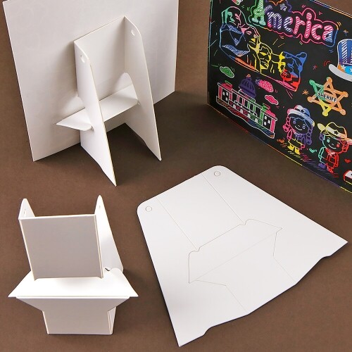 4개입 다용도 받침대 소 종이 재질 15.0x12.5cm