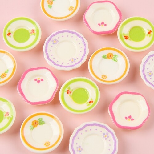 10개입 미니어처 플라워 열매 테두리 접시
