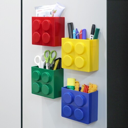 블럭 마그넷 부착 수납함