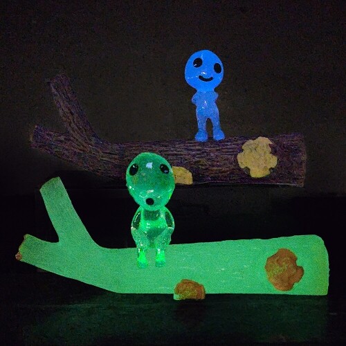 미니어처 통 고목 나무 가지