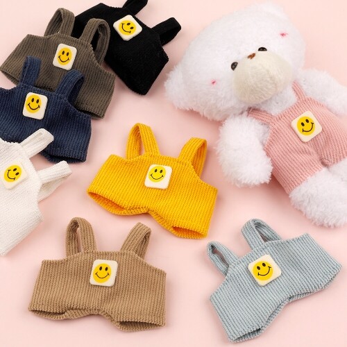 미니어처 인형 옷 스마일 코듀로이 멜빵 바지