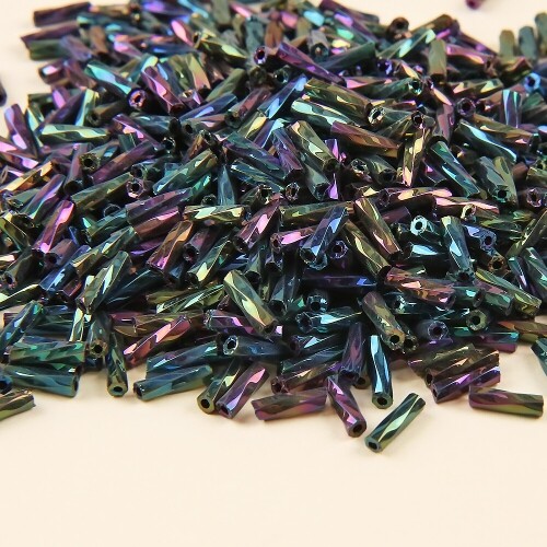 30g 전통 선비 갓 트위스트 메탈릭 막대 칼라 믹스 비즈 구슬