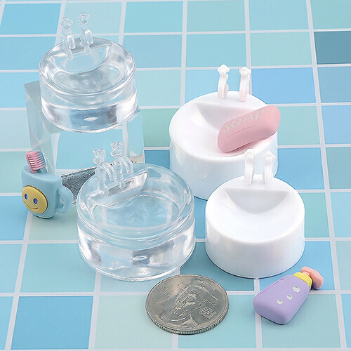 4개입 미니어처 원형 수도꼭지 세면대