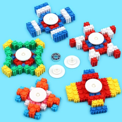 디폼 블럭 다이아 별 비행기 모양 입체 회전 피젯 스피너 만들기 1개입