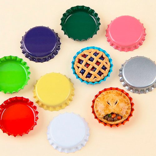 10개입 미니어처 칼라 파이판 병뚜껑