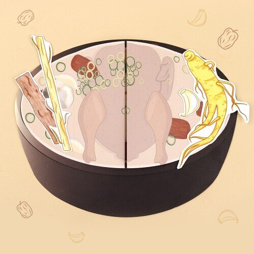 (MS) 종이로 만들기-삼계탕