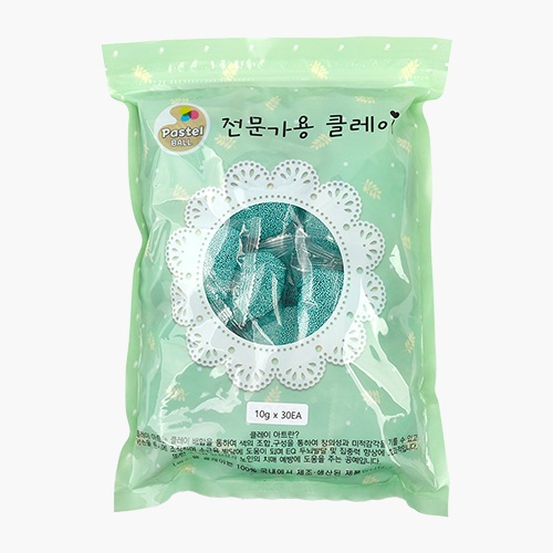 파스텔 볼클레이 단체수업용 10gx30개 초록