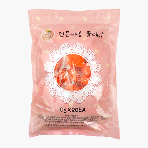 파스텔 클레이 단체수업용 10gx30개 주황