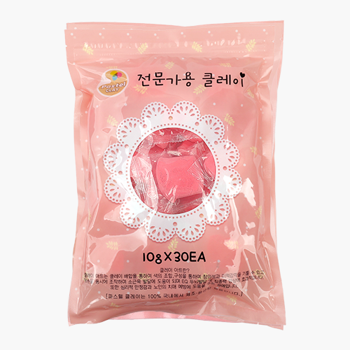 파스텔 클레이 단체수업용 10gx30개 분홍