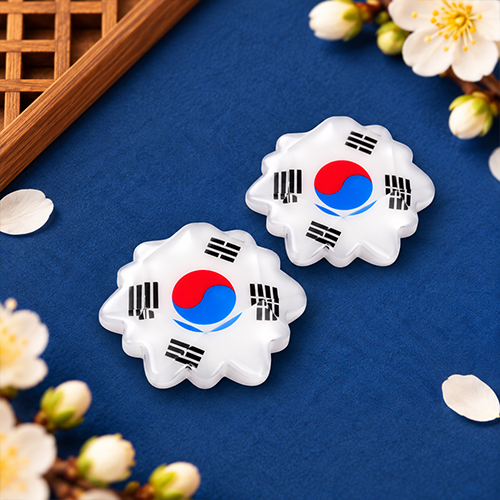 2개입 미니어처 입체 컷팅 태극기 장식 데코