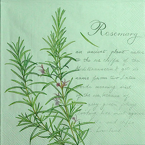 냅킨아트 L469490 Rosemary white 냅킨20매 33x33cm 0238