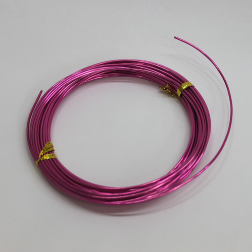칼라 알루미늄 철사 핑크 1.5mm 10m