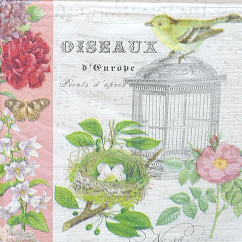 냅킨아트 007723 Oiseaux 냅킨20매 33x33cm 1329