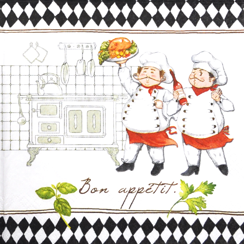 냅킨아트 211373 Jacques and Luigi 냅킨20매 33x33cm 1176