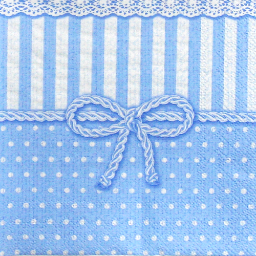 냅킨아트 13307953 bow blue 냅킨20매 33x33cm 1531