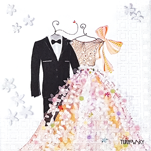 냅킨아트 1332427 Bride & Groom 냅킨20매 33x33cm 1390