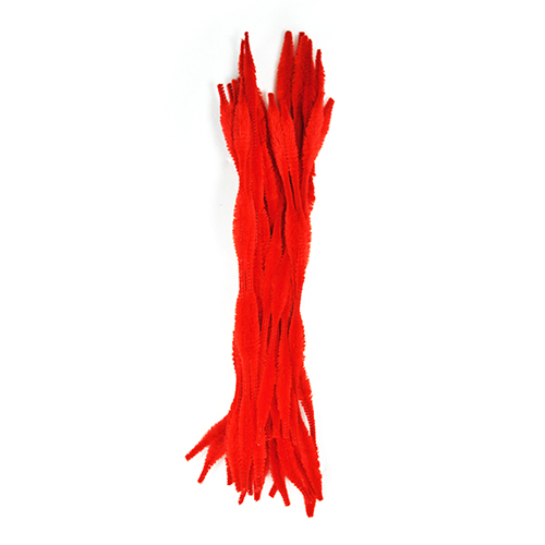 울리불리 모루줄 빨강 30cm 0.6~1.2cm 25개입