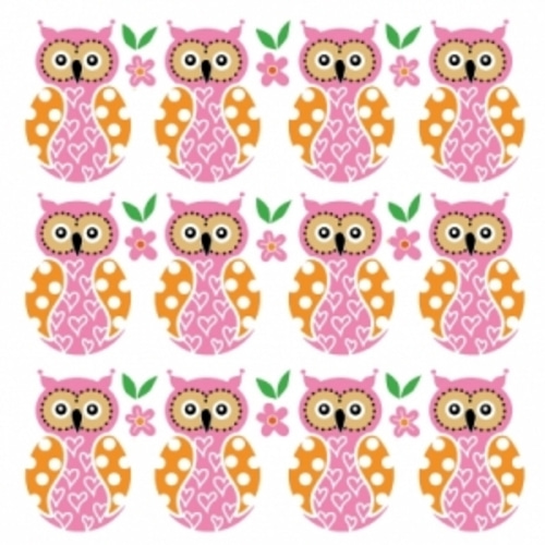 냅킨아트 3331811 Owl family 냅킨20매 33x33cm 0436