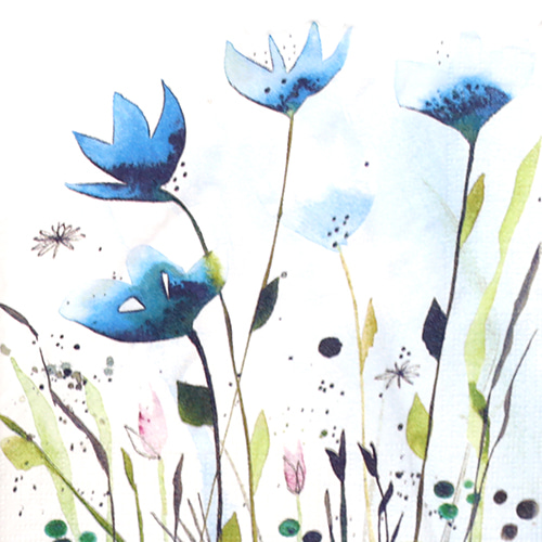 냅킨아트 1332528 Aquarell Cornflowers 냅킨20매 33x33cm 0324