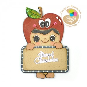 TG-006 팬시소품 네임택 6호 사과 5x7.7cm