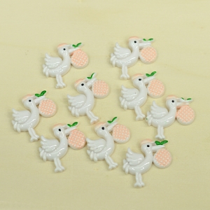 D-228 장식데코 두루미 과일 26x25mm 10개입
