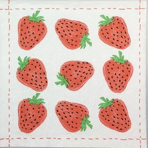 냅킨아트 1251973 Fashion Strawberry allover 냅킨20매 25x25cm 0323