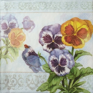 냅킨아트 13309335 AOUARELL PANSY 냅킨20매 33x33cm 1071