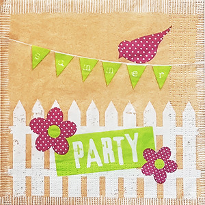 냅킨아트 1332361 party cardboard 냅킨20매 33x33cm 1405