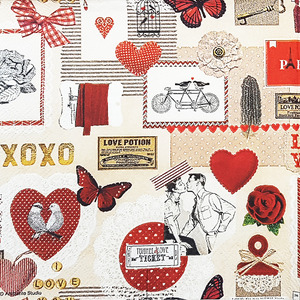 냅킨아트 13309805 Love Ticket 냅킨20매 33x33cm 1475