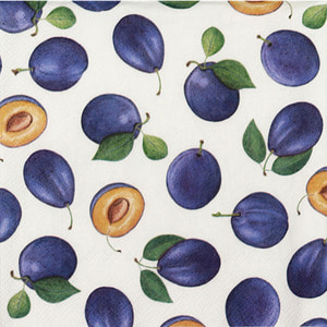 냅킨아트 746160 Plums cream 냅킨20매 33x33cm 0542