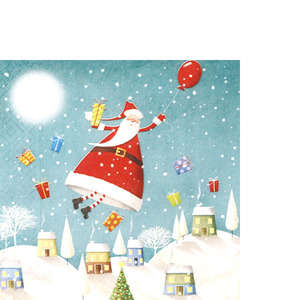 냅킨아트 50812 Hovering santa 냅킨20매 25x25cm 0551