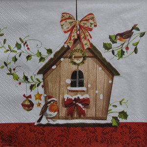 냅킨아트 611347 Winter Bird House  냅킨20매 33x33c 1338