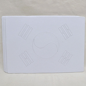 태극기 종이 퍼즐 29x21cm 5장입